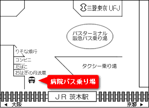JR茨木駅乗り場
