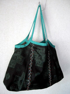 大島紬のバッグ