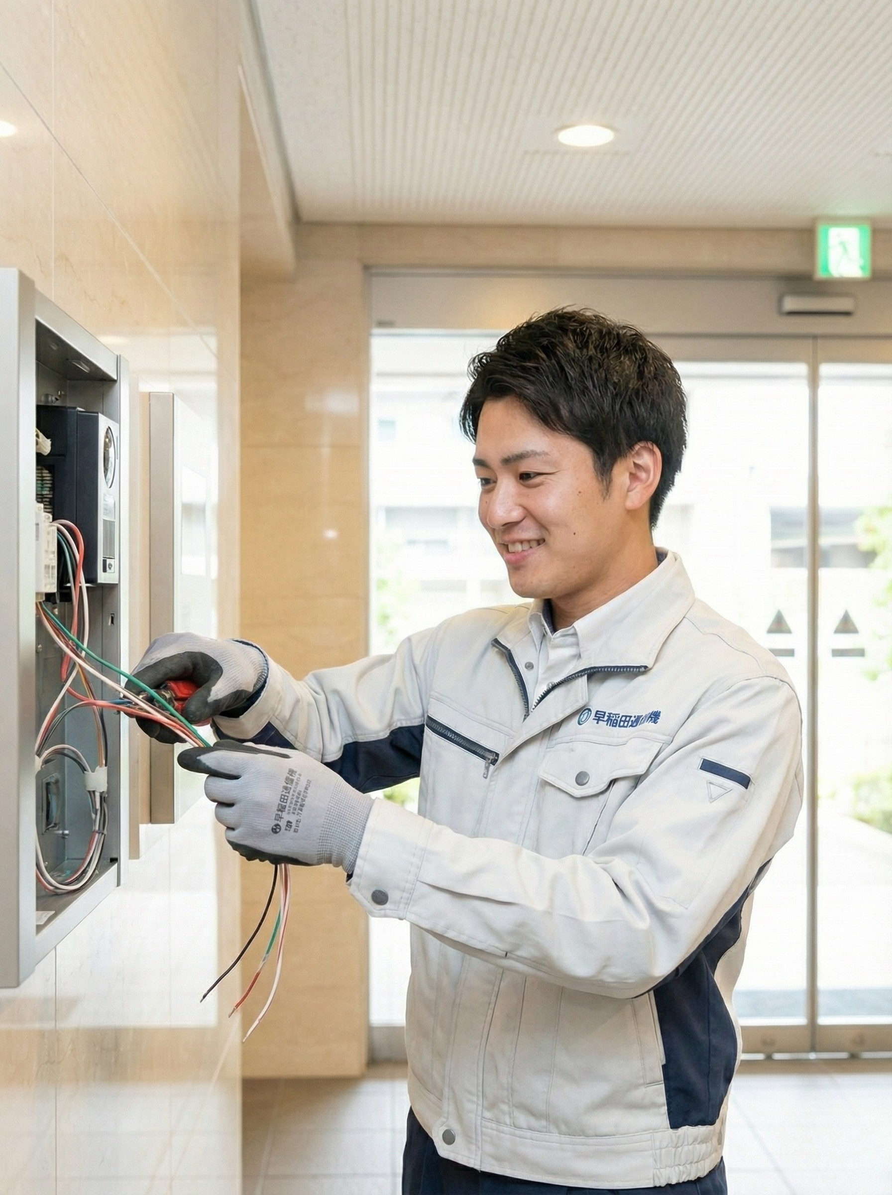 オートロック施工イメージ