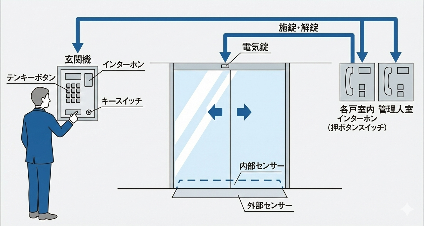 オートロック構成図