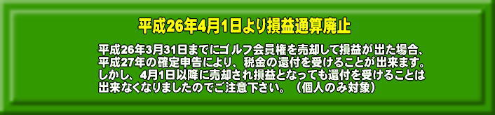 個人の損益通算は廃止 損益通算廃止決定